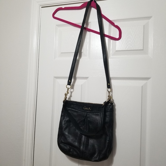 Coach Black Leather Crossbody Bag